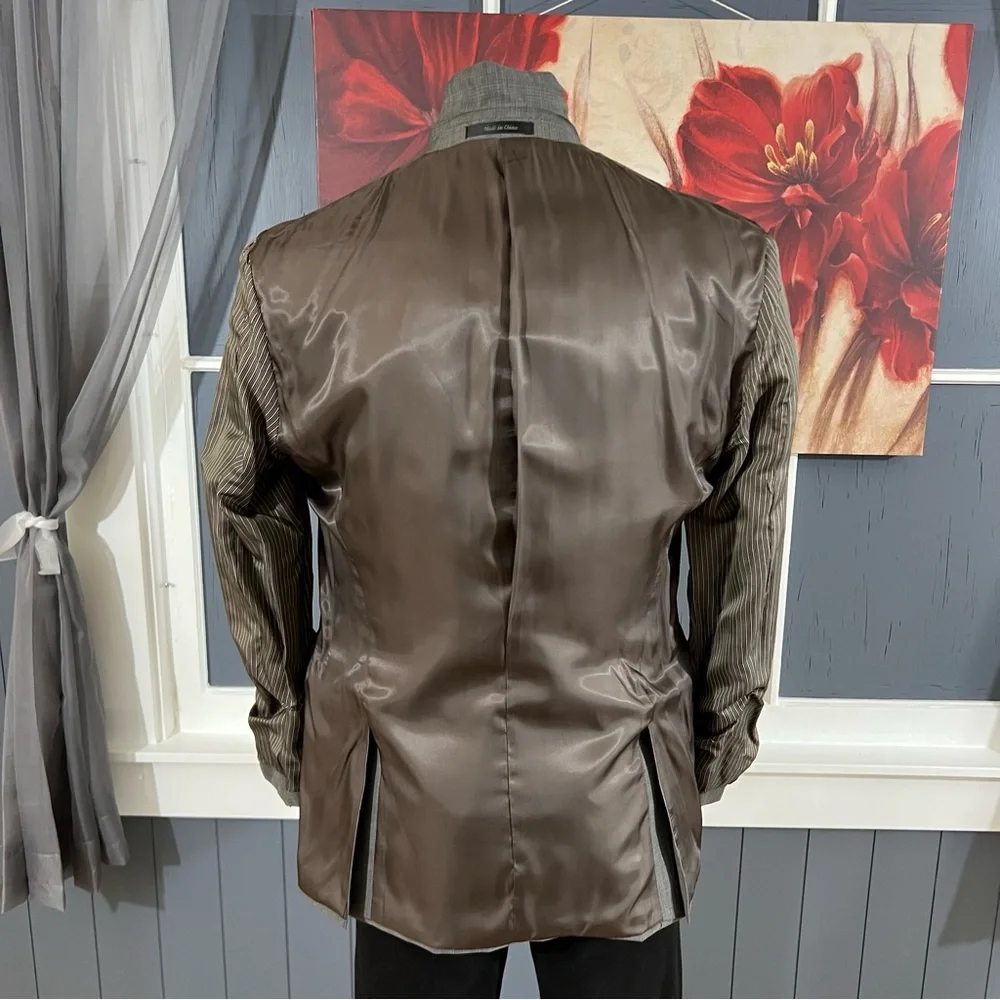 Calvin Klein Blazer Jacket Sport‎ Coat Mens 40R Wool Gray